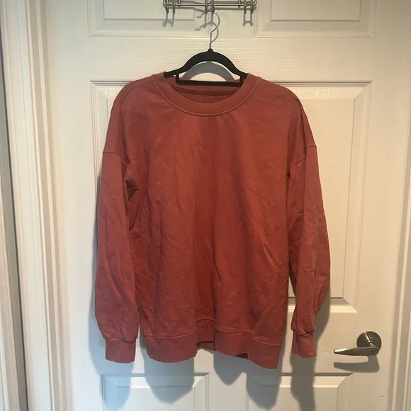 Lululemon Perfectly Oversized Crew Soft Cranberry - Picture 3 of 8